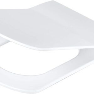 Slim soft-close toilet seat