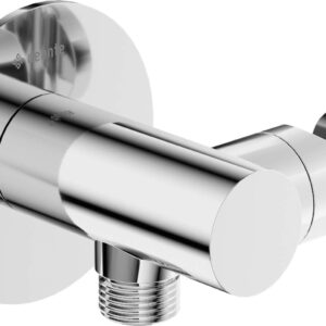 Round angled connector with handset holder - Image 1