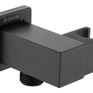Square angled connector with handset holder