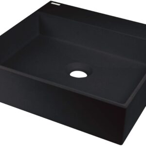 Granite countertop washbasin with space for a tap - 400x400 mm
