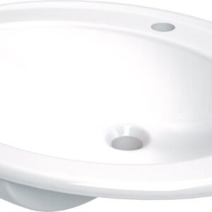 Umywalka ceramiczna wpuszczana z miejscem na baterię