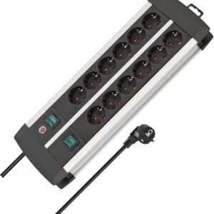 Brennenstuhl 1391000912 elektros tinklo ilgintuvas 3 m 12 AC išvestis(ys / čių) Vidaus Juoda, Balta - Image 3