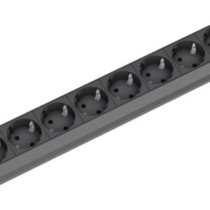 Bachmann 9x Schuko, 2m elektros tinklo ilgintuvas 9 AC išvestis(ys / čių) Juoda - Image 2