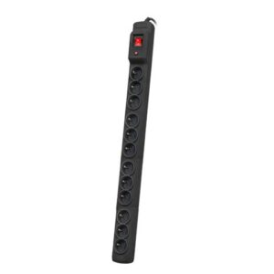 Armac Multi M12 | Power strip | surge protector, 12 sockets, 5m cable, black