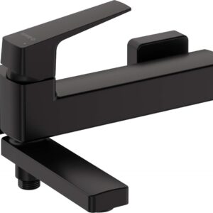 Wall-mounted bathtub mixer - with folding spout