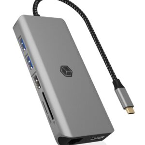 ICY BOX IB-DK4061-CPD Vielinis USB 3.2 Gen 1 (3.1 Gen 1) Type-C Pilka - Image 2