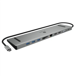 ICY BOX IB-DK2106a-CPD Vielinis USB 3.2 Gen 1 (3.1 Gen 1) Type-C Antracitas, Juoda - Image 3