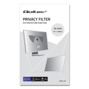 Qoltec 51060 ekrano privatumo filtras 61 cm (24") Monitorius - Image 3