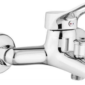 Wall-mounted bathtub mixer