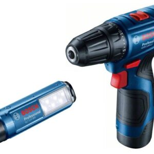 BOSCH. GSR 120-LI 2x2,0Ah 30/14Nm SCREWDRIVER +GLI 12V-300 LAMP CASE - Image 1