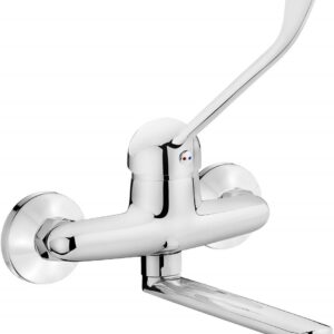Wall-mounted washbasin mixer with lever Clinic - Image 1