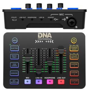 DNA Professional SC ONE - 2 kanalų analoginis mikšerinis pultas su įmontuotais garso efektais - Image 3