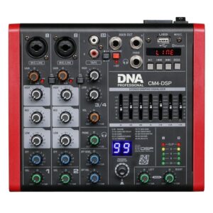 DNA CM4-DSP USB MP3 Bluetooth Phantom Audio Mixer - Image 1