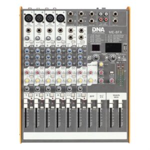 DNA ME-8FX audio mixer, 8 channels, USB, Bluetooth - Image 1