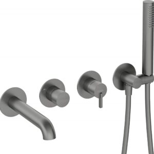 4-hole concealed bathtub mixer
