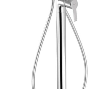 Freestanding bathtub mixer with shower set