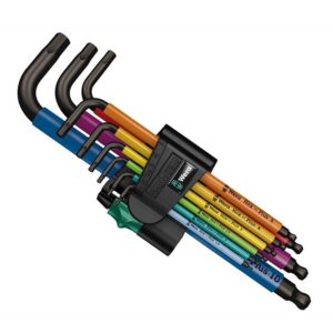Wera 950 Spkl9 Hex-plus Hex Key Set L formos šešiakampių raktų komplektas Metrinis dydis / imperinis dydis 9 vnt - Image 3