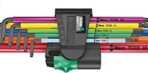 Wera 967/9 TX XL L formos šešiakampių raktų komplektas Metrinė 9 vnt - Image 2