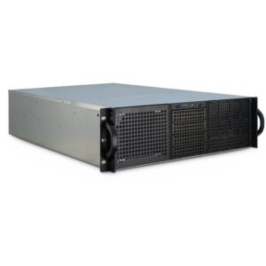 Inter-Tech 3U-30255 Stovas Juoda, Nerūdijančiojo plieno - Image 2