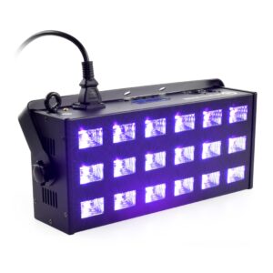 Reflector + strobe LIGHT4ME LED UV 18x3W DMX - Image 1