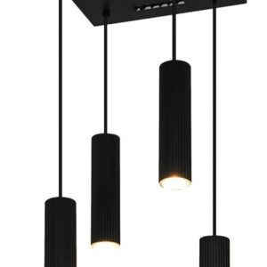 PENDANT LIGHT ICEL 4XGU10 MATT BLACK