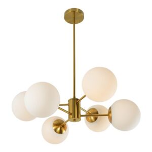 PENDANT LIGHT RAILE 6XE27 GOLD - Image 1