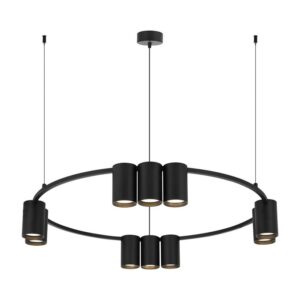 PENDANT LIGHT PORI 10XGU10 ML0373 BLACK