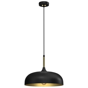 PENDANT LIGHT VOLOS E27 BLACK/GOLD - Image 1