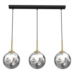 PENDANT LIGHT BURSA 3XE14 LINE BL/GOLD