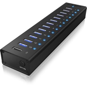 ICY BOX IB-AC6113 USB 3.2 Gen 1 (3.1 Gen 1) Type-B 5000 Mbit/ai Juoda - Image 2