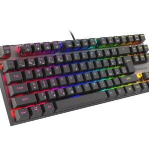 GAMING KEYBOARD GENESIS THOR 303 TKL CZ/SK RGB BACKLIGHT MECHANICAL RED BLACK HOT SWAP