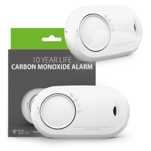 FireAngel FA3820-EUX10 CO Detector, Wireless Surfa