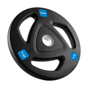 Rubberized cast iron weight 20kg, Olympic bore 51mm, REBEL ACTIVE - Image 2