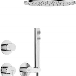 Concealed shower set with overhead shower - Image 1