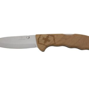 Victorinox Schweizer Taschenmesser Hunter Evoke Wood, Klappmesser mit Holzgriff