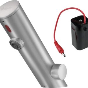 Touchless washbasin mixer with temperature control - 4xAA