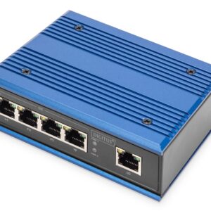ASSMANN Electronic DN-651118 tinklo komutatorius Gigabit Ethernet (10/100/1000) Juoda, Mėlyna - Image 2