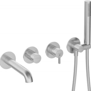 4-hole concealed bathtub mixer