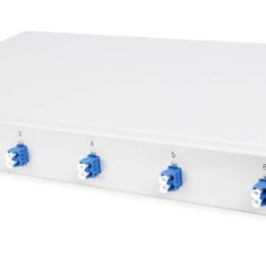 helos Fiber Optic 19" Breakout Box with 6x LC duplex, Single Mode - Image 1