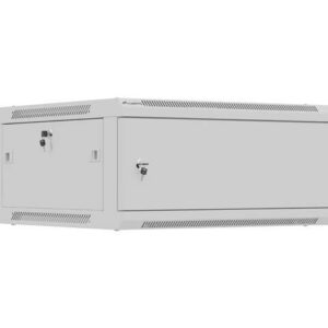 SZAFA INSTALACYJNA RACK WISZĄCA 19" 4U 600X600 SZARA DRZWI METALOWE LANBERG (FLAT PACK)