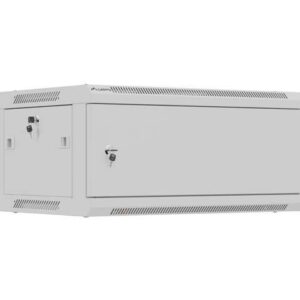 SZAFA INSTALACYJNA RACK WISZĄCA 19" 4U 600X450 SZARA DRZWI METALOWE LANBERG (FLAT PACK)
