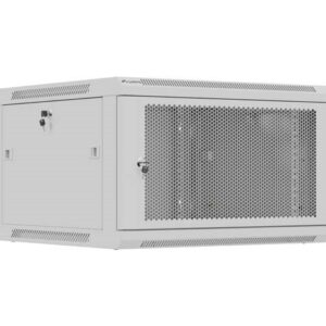 Rack cabinet 19" 6U 600x600 grey perforated