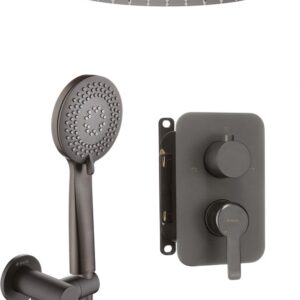 Concealed shower set with bath spout