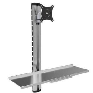 Techly ICA-PLW 01 monitoriaus laikiklis arba stovas 68,6 cm (27") Siena Sidabras - Image 2