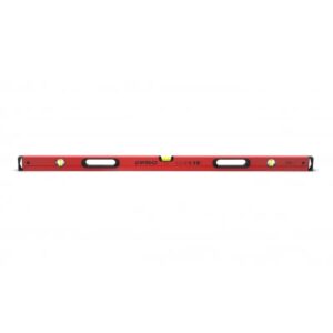 Painted spirit level with level and plumb indicato