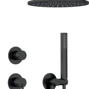 Concealed shower set with overhead shower - Image 1