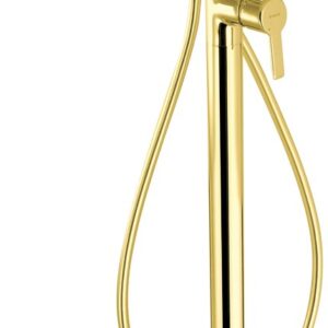 Freestanding bathtub mixer with shower set