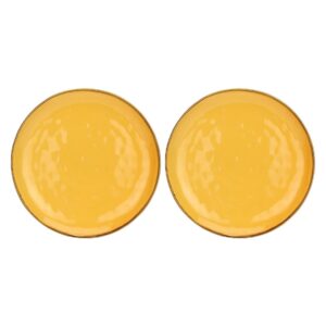 Set of 2 Concerto Ocra Round Platters - Yellow, 32 cm - Image 1