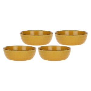 Set of 4 Concerto Ocra Salad Bowls - Yellow, 20 cm - Image 1