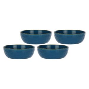Set of 4 Concerto Blu Avio Salad Bowls - Navy Blue, 20 cm - Image 1